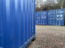 a row of shipping containers