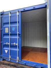 storage unit with door open