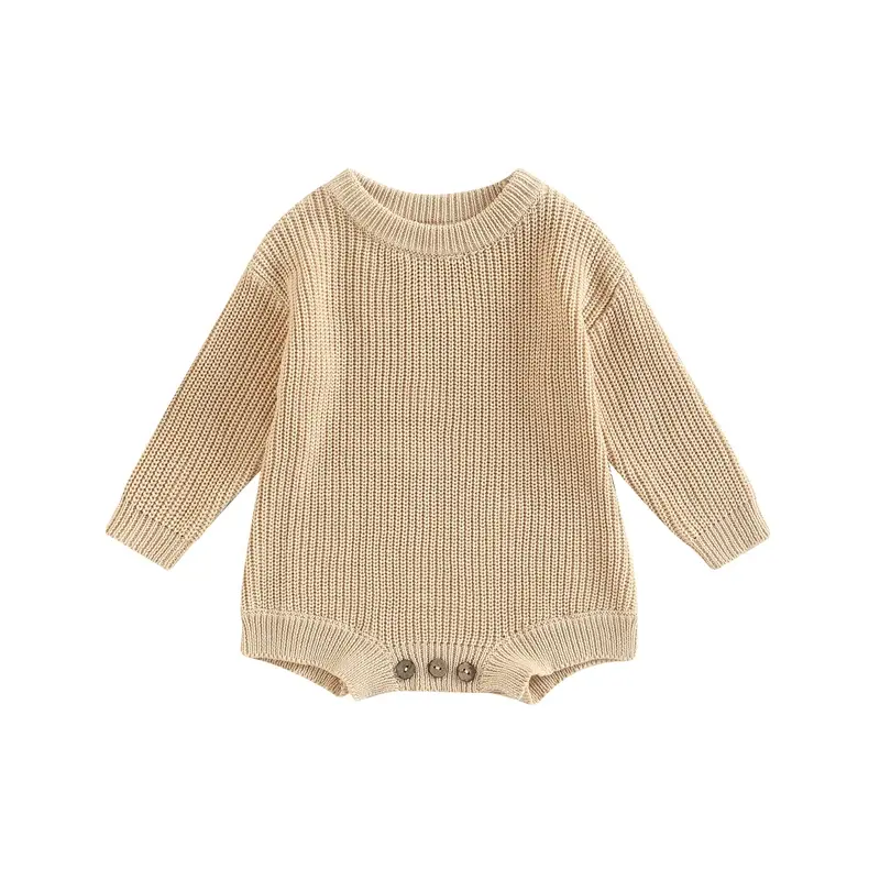 Thumbnail: 0-2y Knitting Newborn Baby Girl Boy Spring Autumn Clothes Cute Long Sleeve