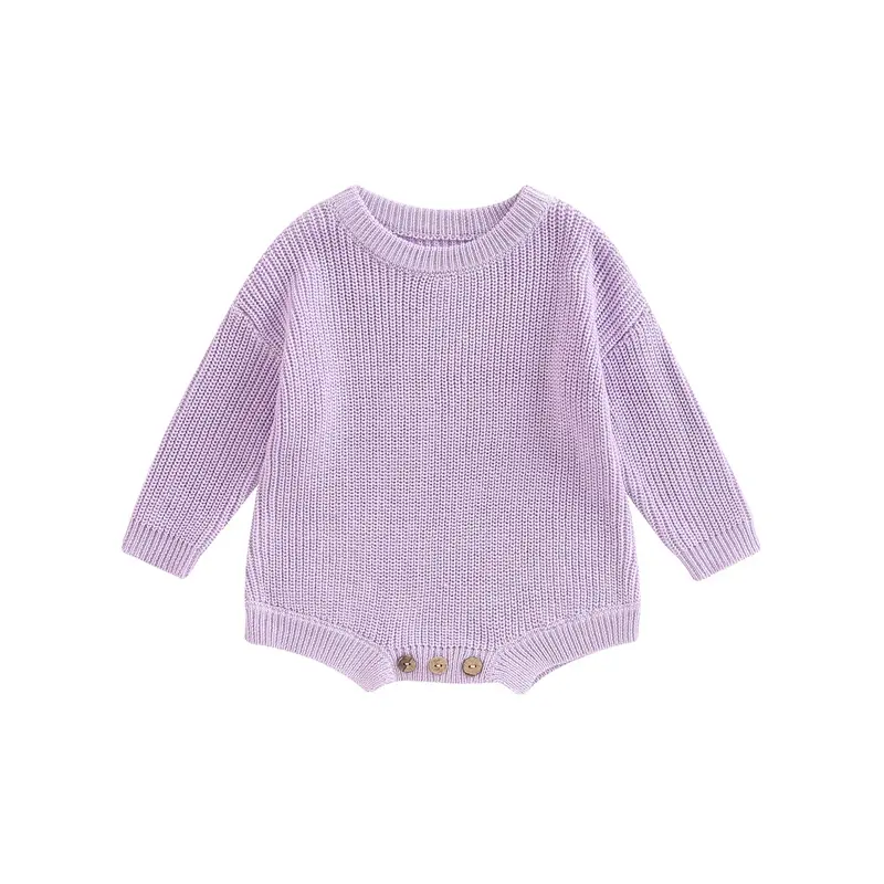 Thumbnail: 0-2y Knitting Newborn Baby Girl Boy Spring Autumn Clothes Cute Long Sleeve