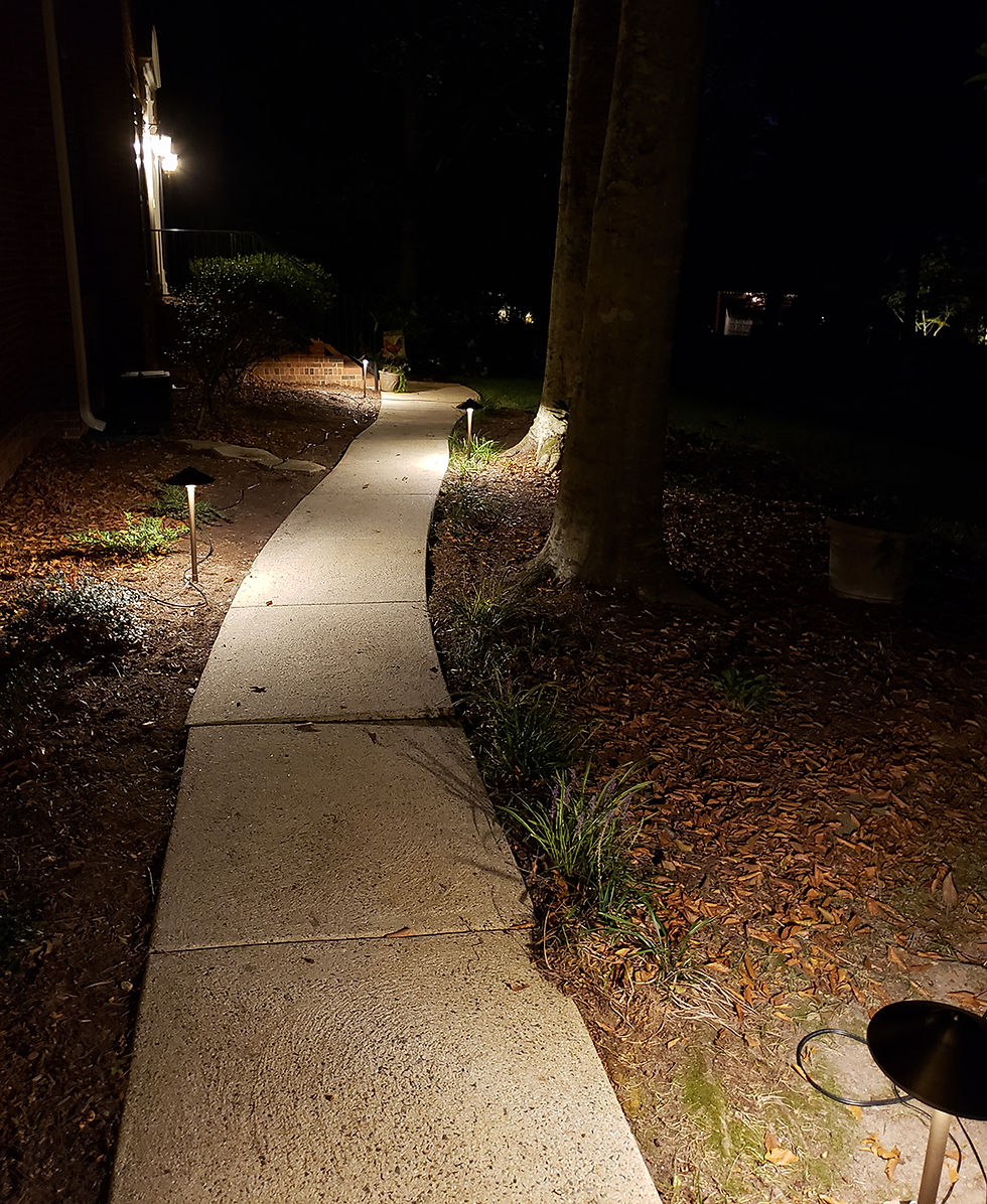 Front Path lights for security
