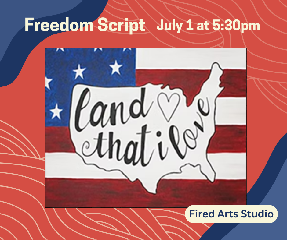 Weekly Canvas Painting Workshop: Freedom Script