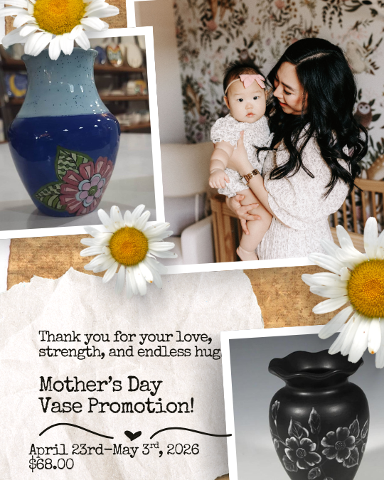 🌷MOTHER'S DAY VASE PAINTING PROM0-Includes FLOWER Bouquet🌻