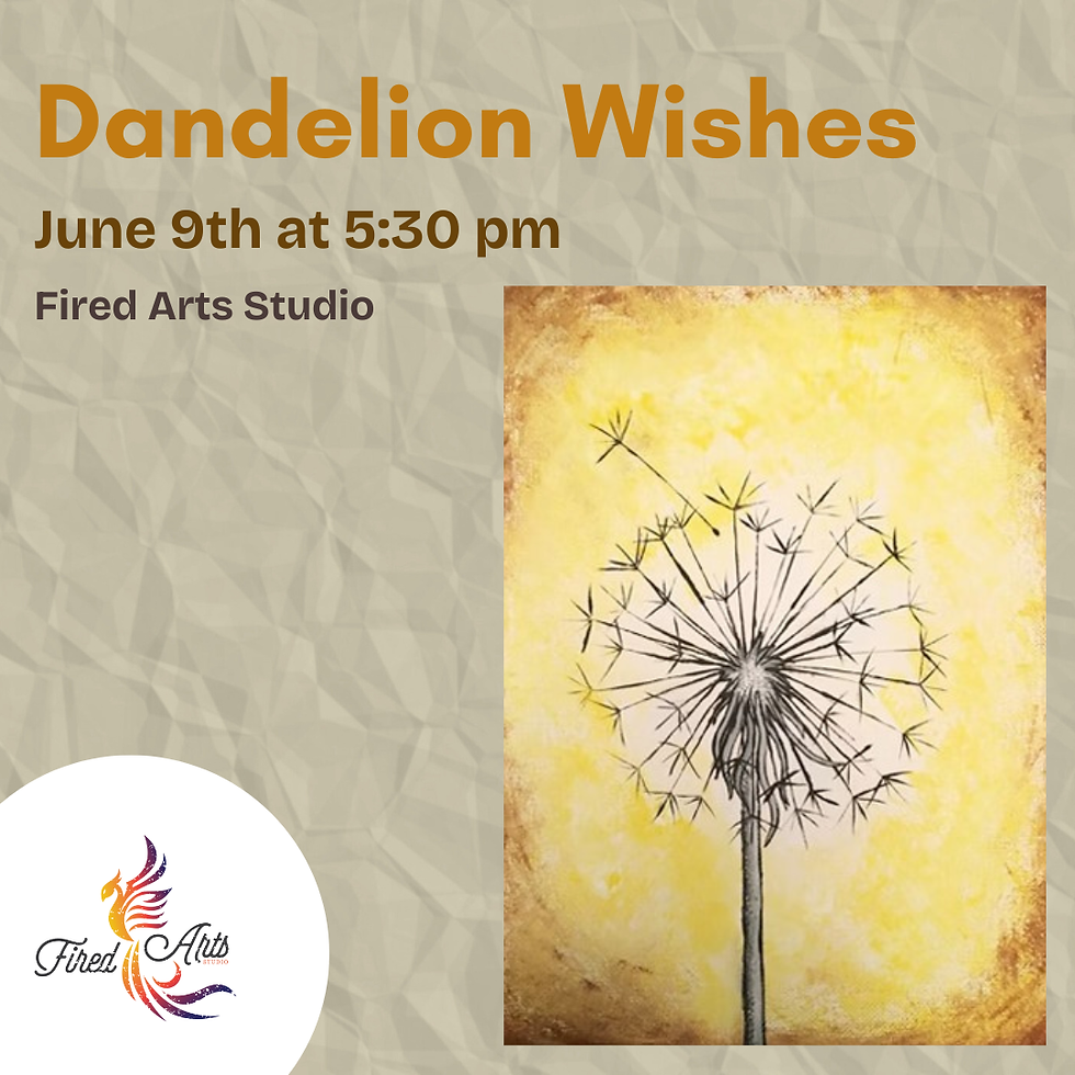Weekly Canvas Painting Workshop: Dandelion Wishes