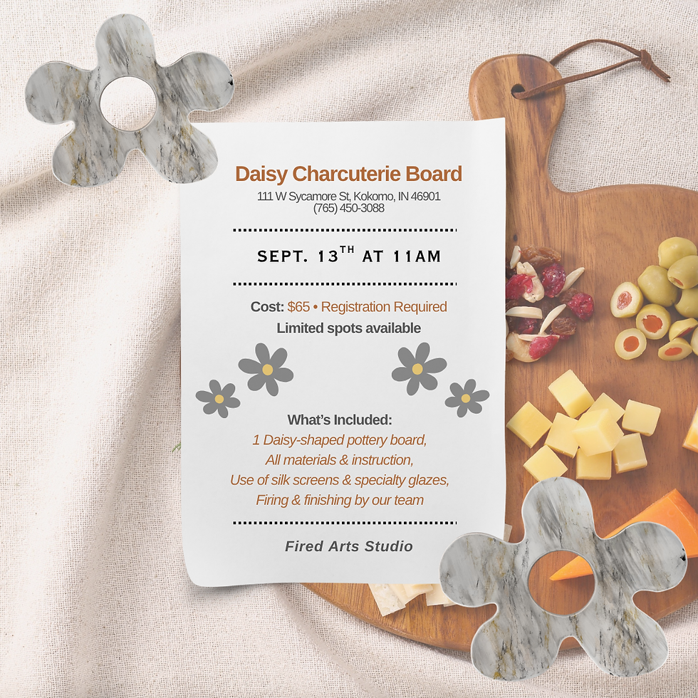 Paint & Create: Daisy Charcuterie Board Workshop