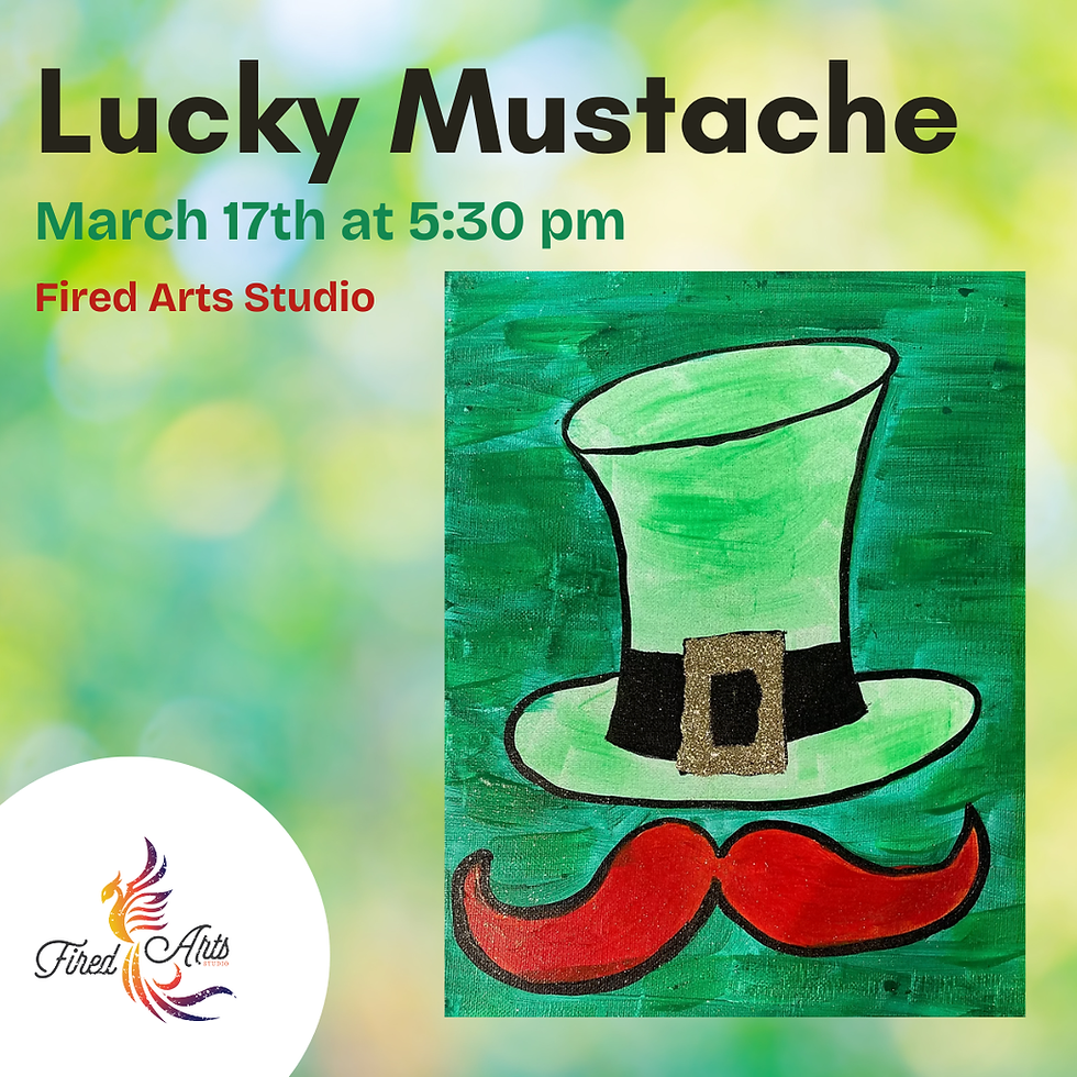 Weekly Canvas Painting Workshop: Lucky Mustache