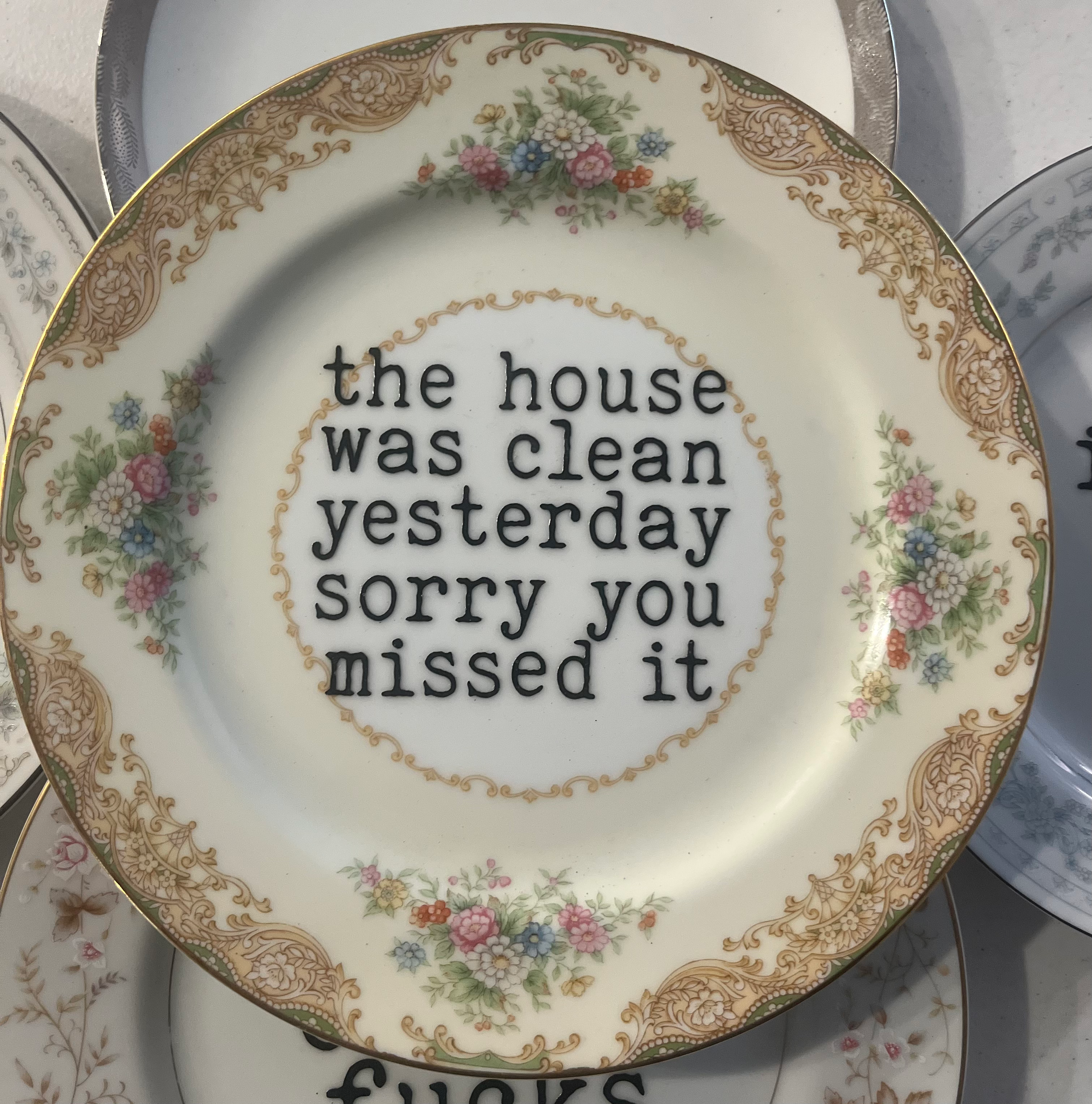 The house was clean small plate 