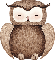 フクロウのデッサン