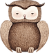 フクロウのデッサン