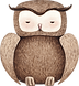 フクロウのデッサン