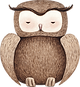 フクロウのデッサン