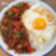 #13 Wok Pad Krapao med Kylling kjottdeig