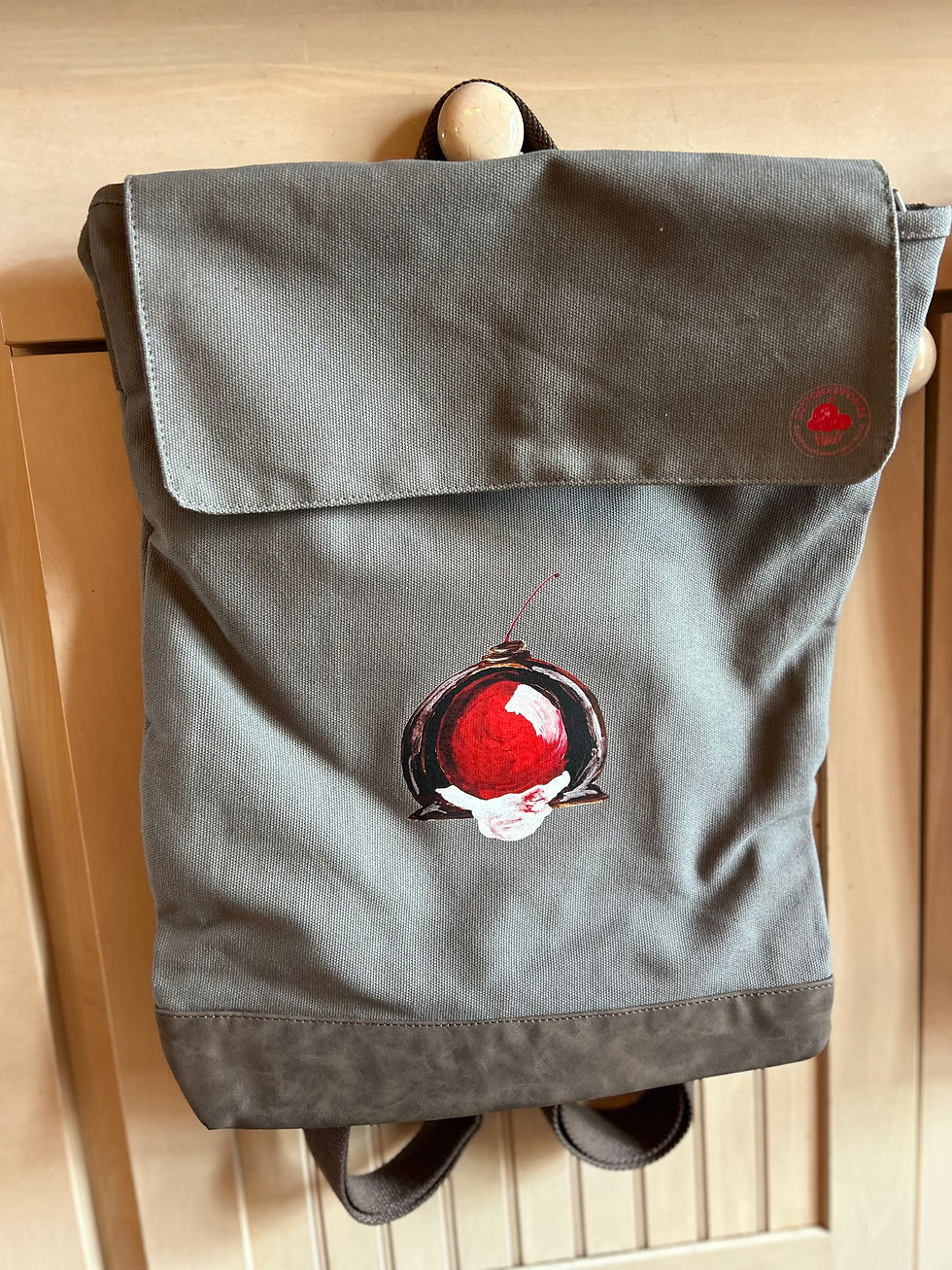 Thumbnail: I Wish Chocolate Covered Cherries Were This Big Canvas Backpack