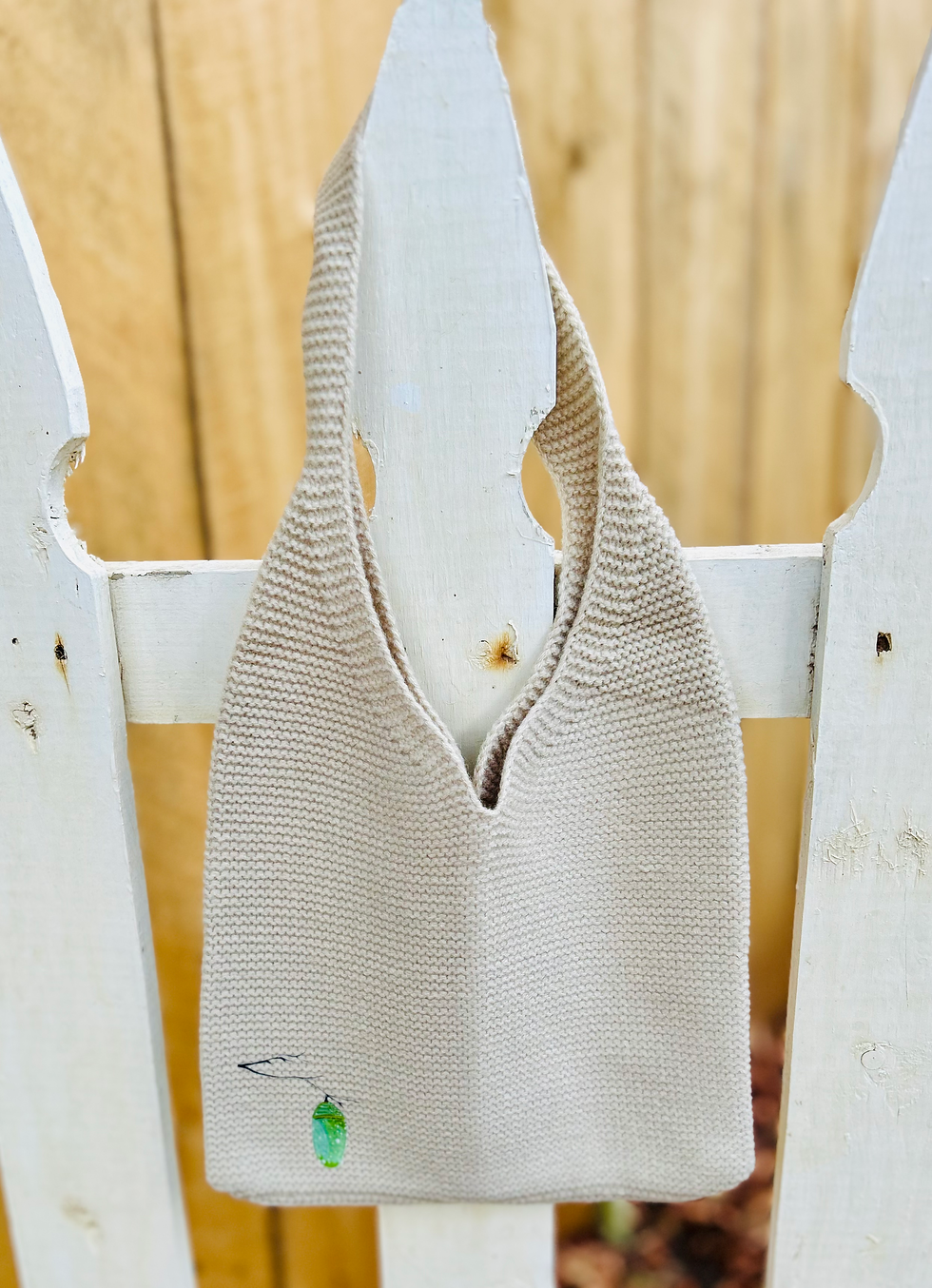 Thumbnail: Glistening Chrysalis Small Knit Bag