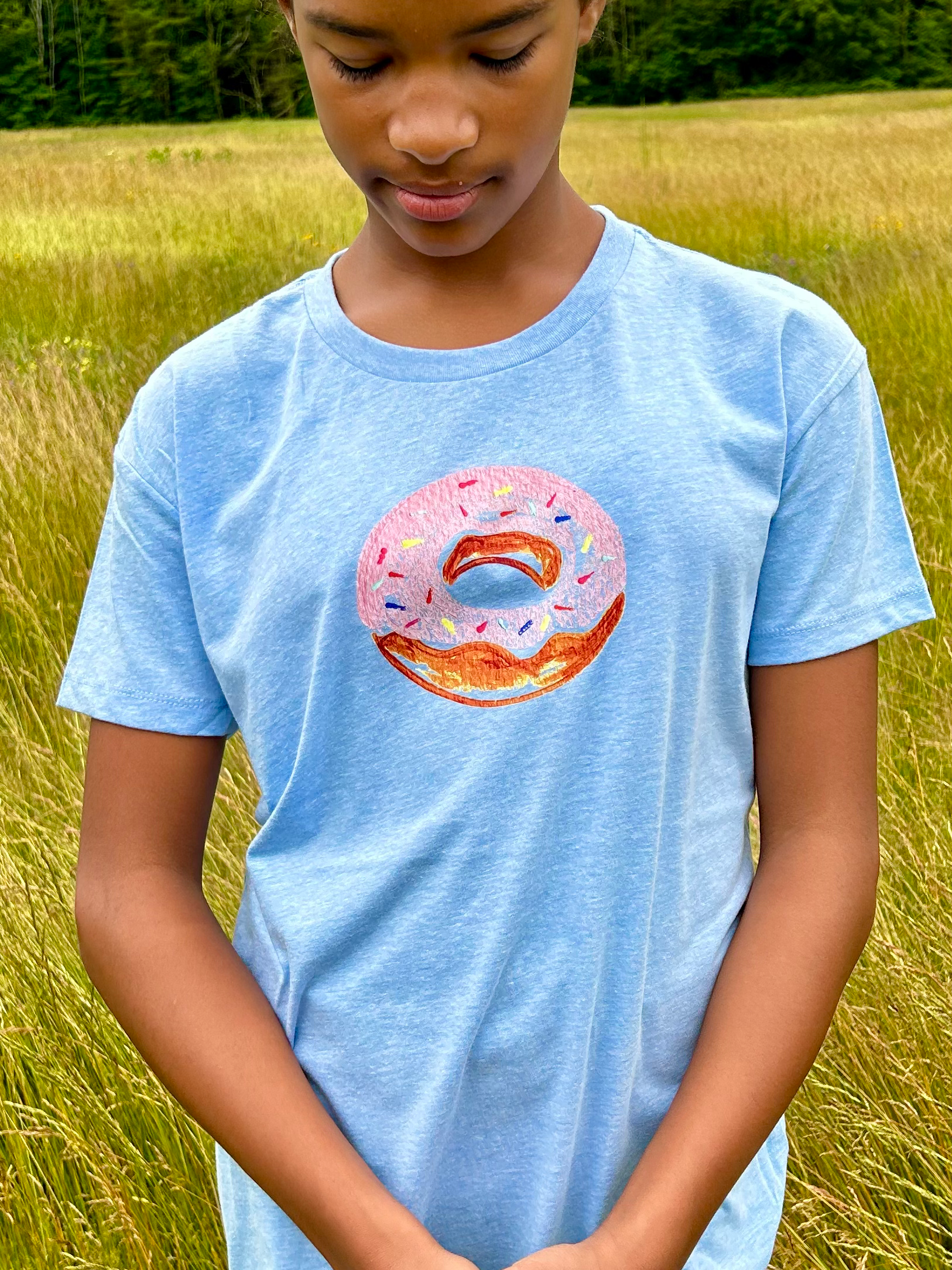 Relaxed Fit Strawberry Sprinkles Doughnut Variation