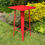 Thumbnail: 60X60X115CM RED METALTABLE