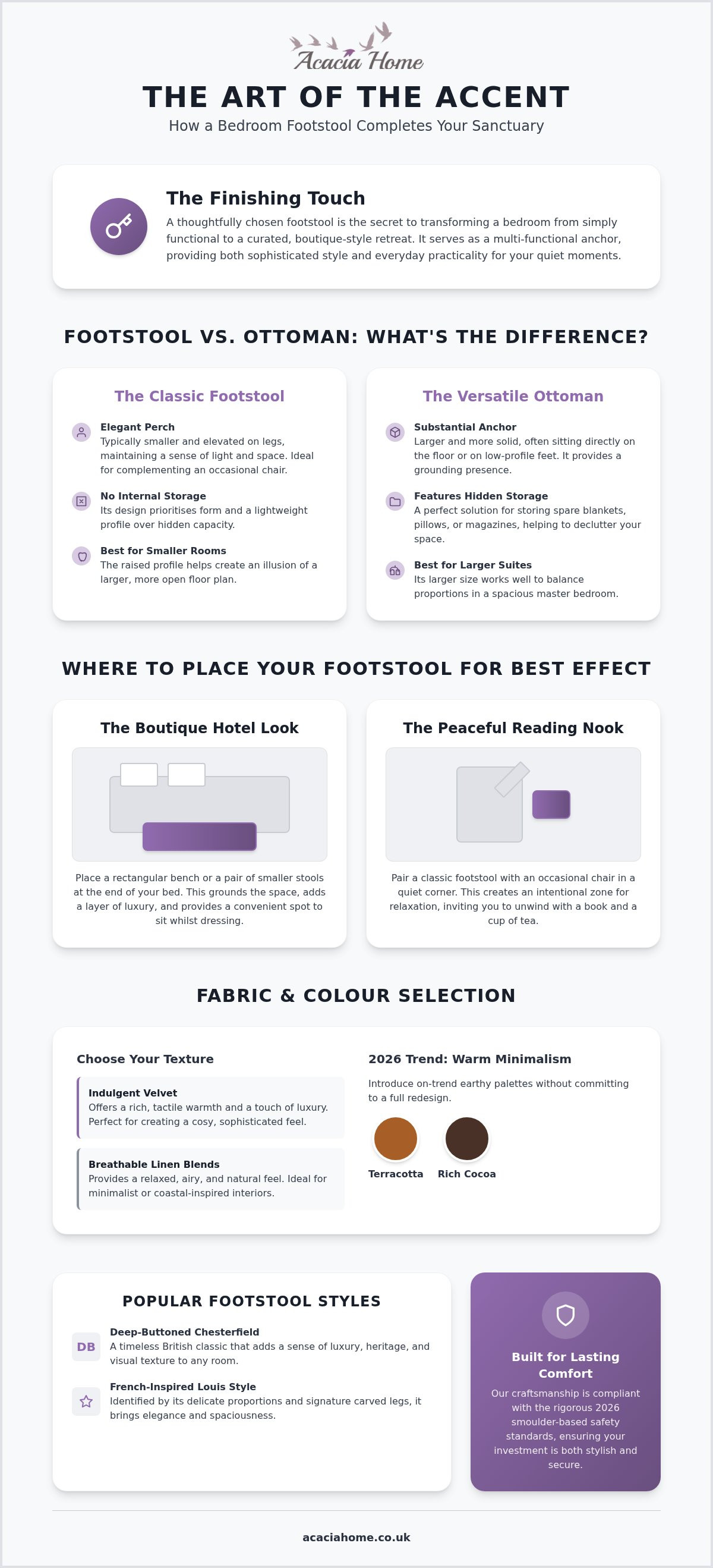 Bedroom footstool ideas
