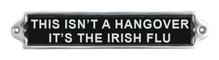 25CM ALUMINIUM THIS ISNT A HANGOVER SIGN