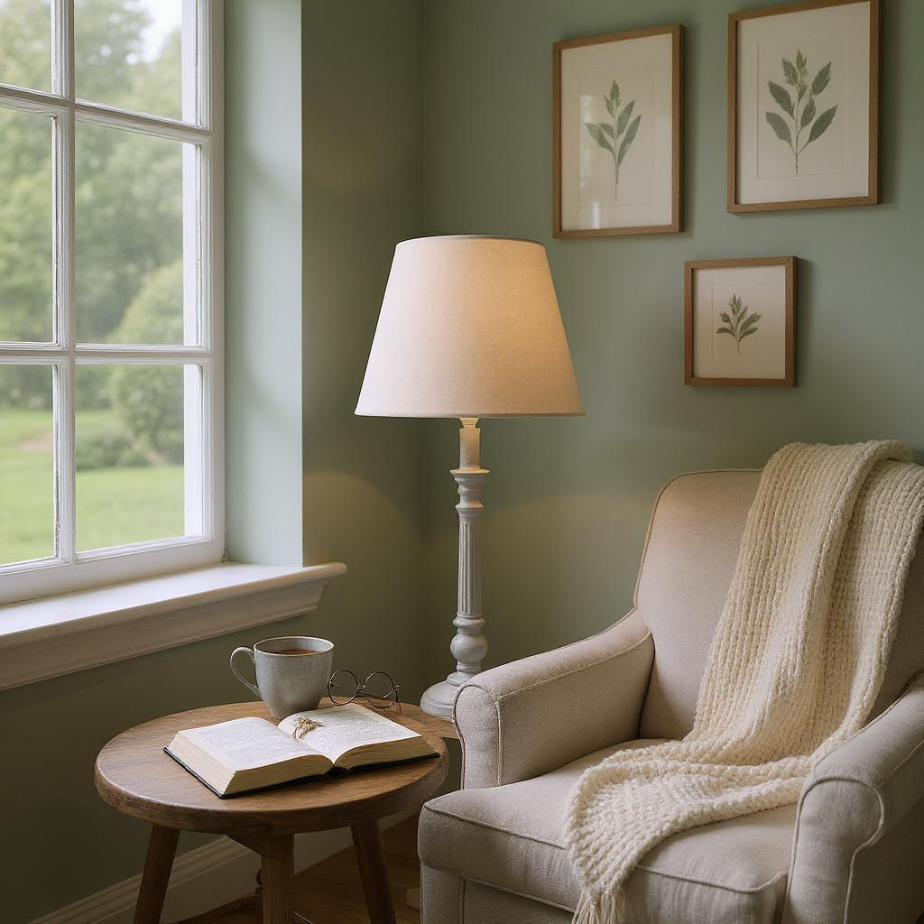 32CM LAMP AND SHADE