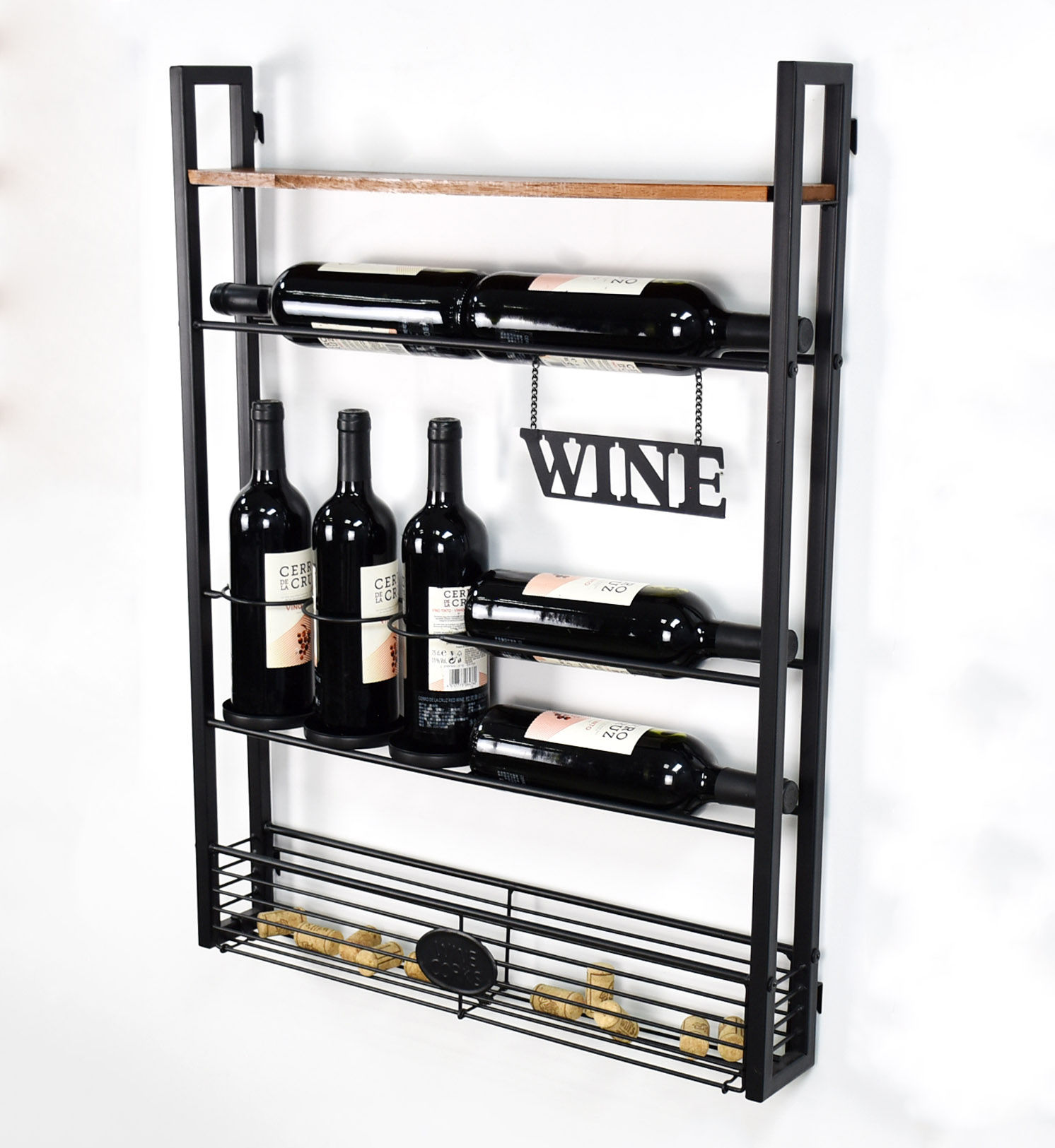 80CM WALL WINE RACK