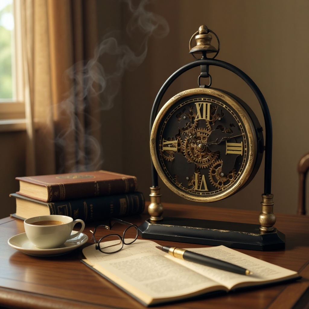 43CM GEAR CLOCK