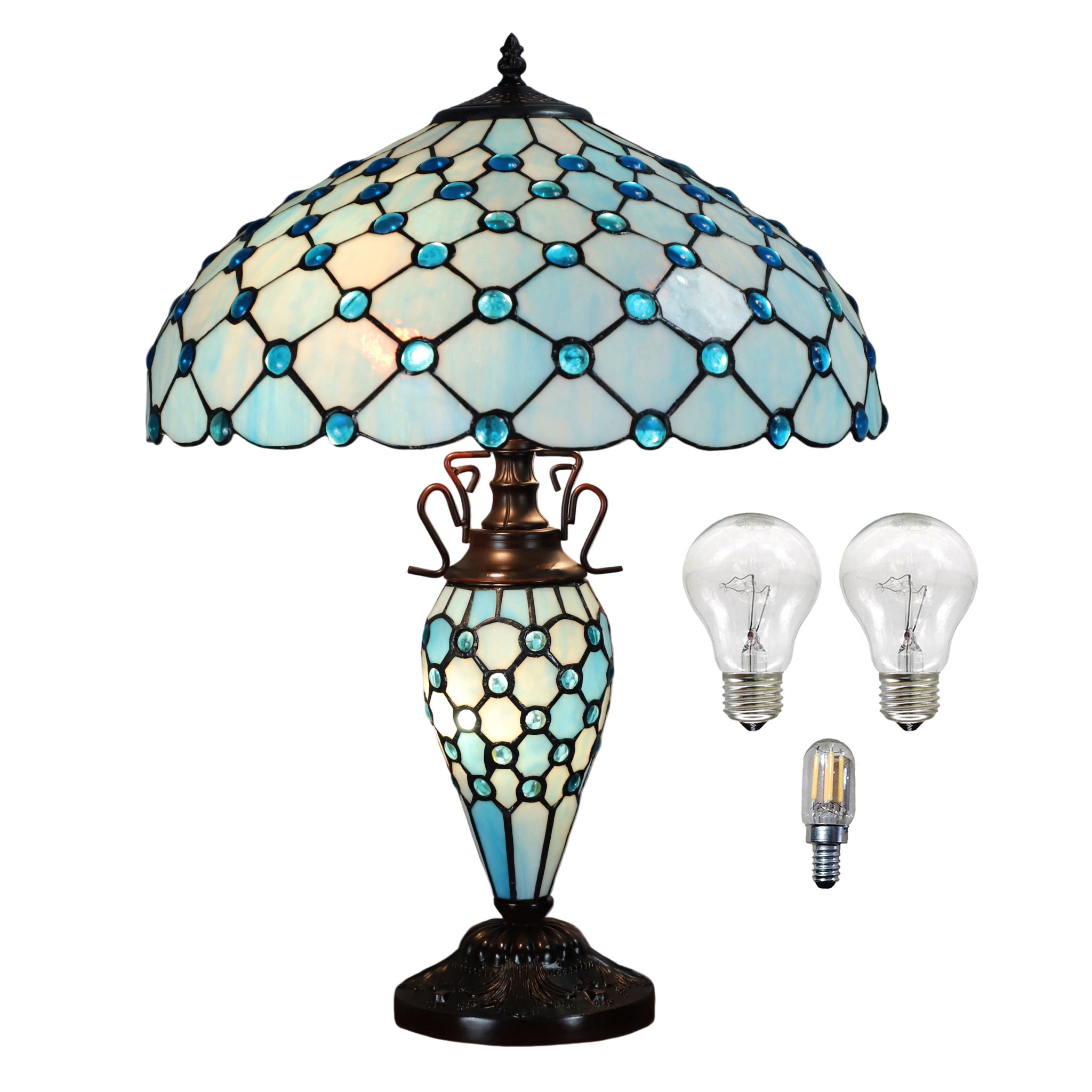 18" SHADE DOUBLE TIFFANY LAMP