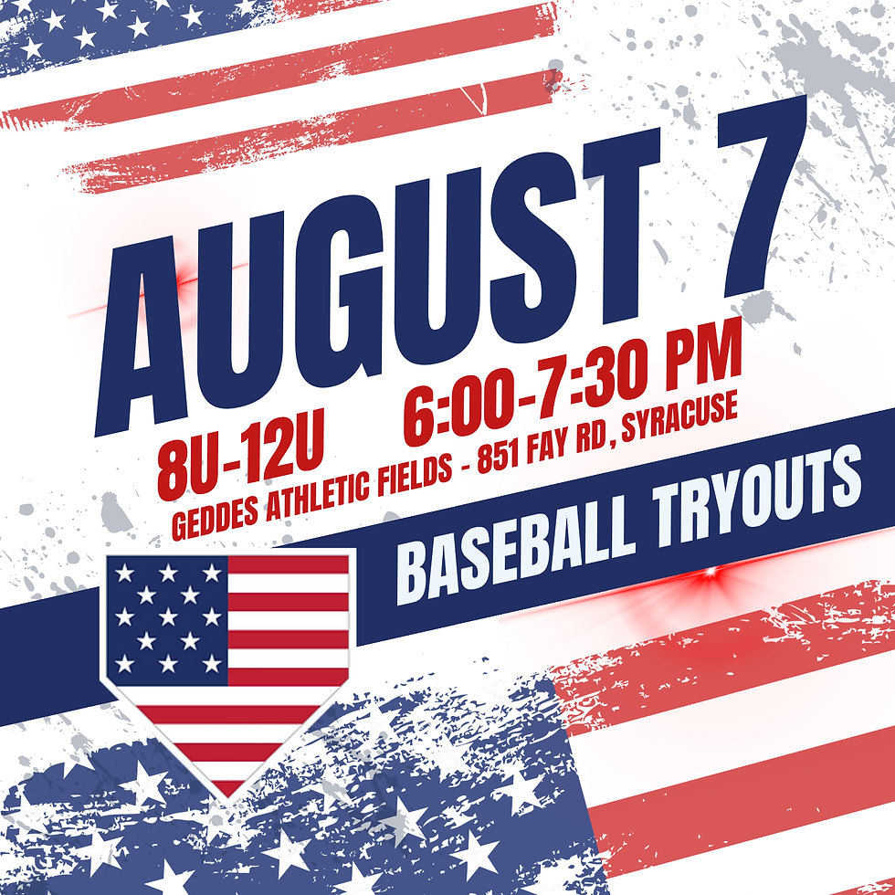 2026 8U-12U Baseball Tryouts - August 7