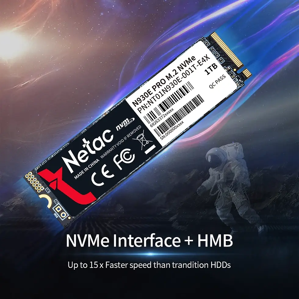 Miniatura: Netac M.2 NVMe PCIe SSD 512GB 1TB 256GB 128GB Internal Drive