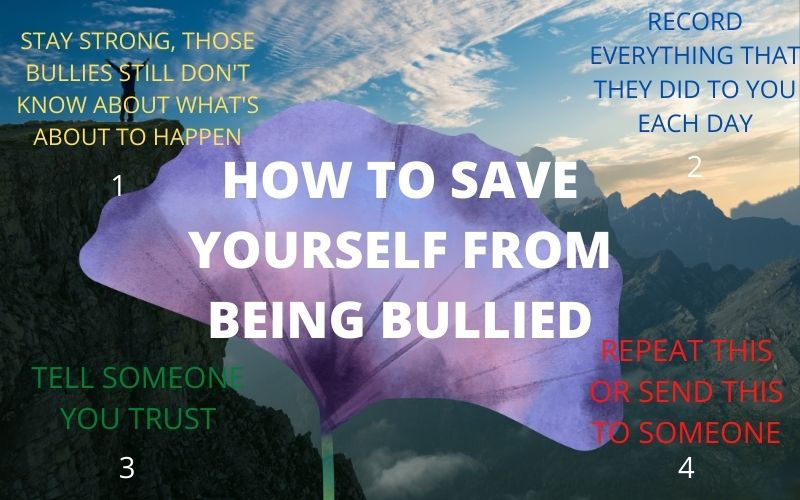 HOW TO SAVE YOURSELF FROM BEING BULLIED