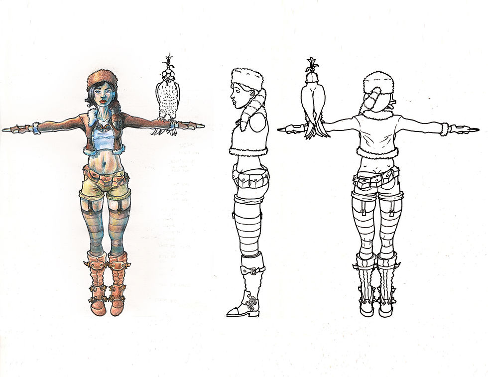 Female Explorer Turn Around