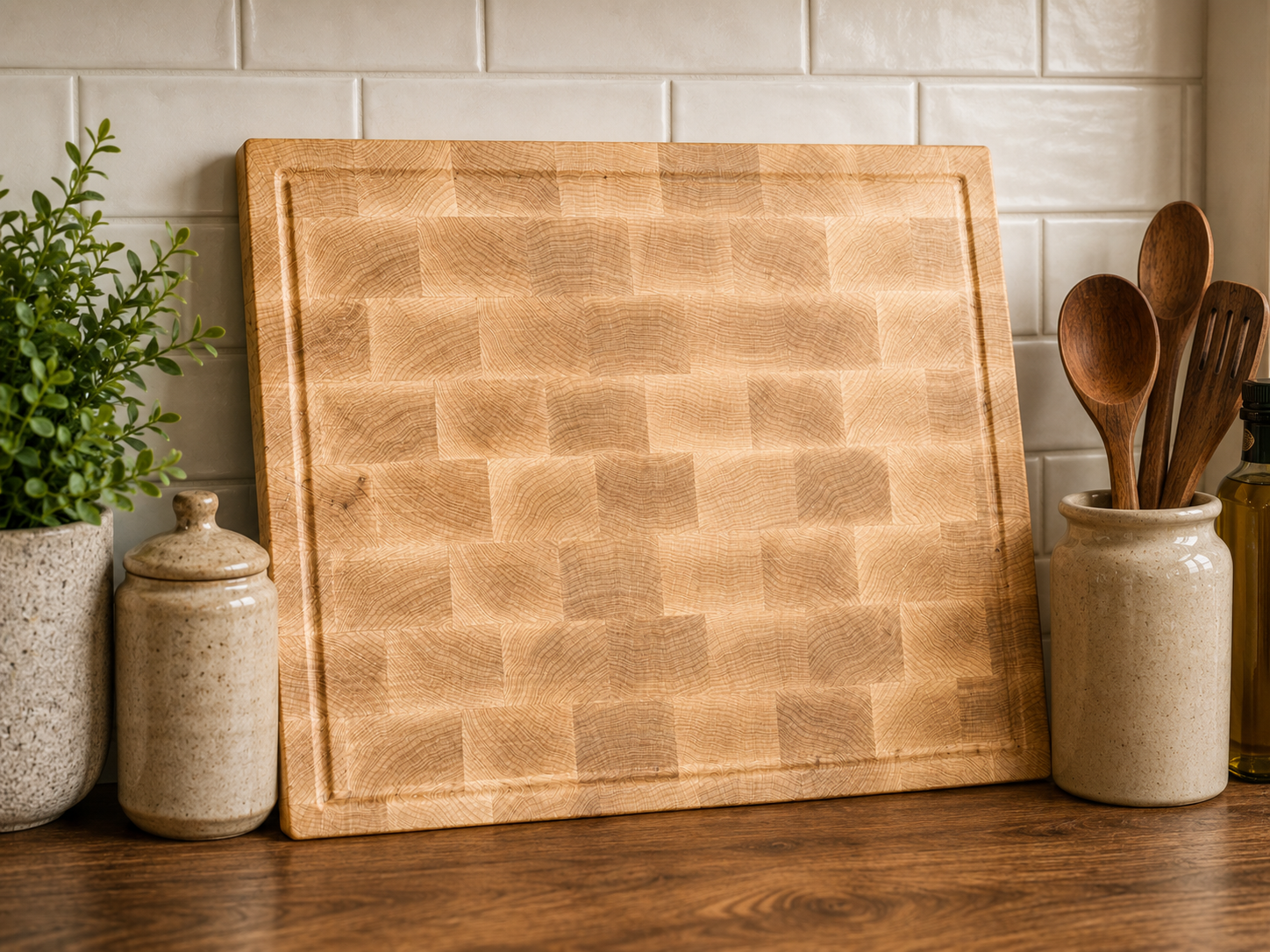 Maple End-Grain Cutting Board