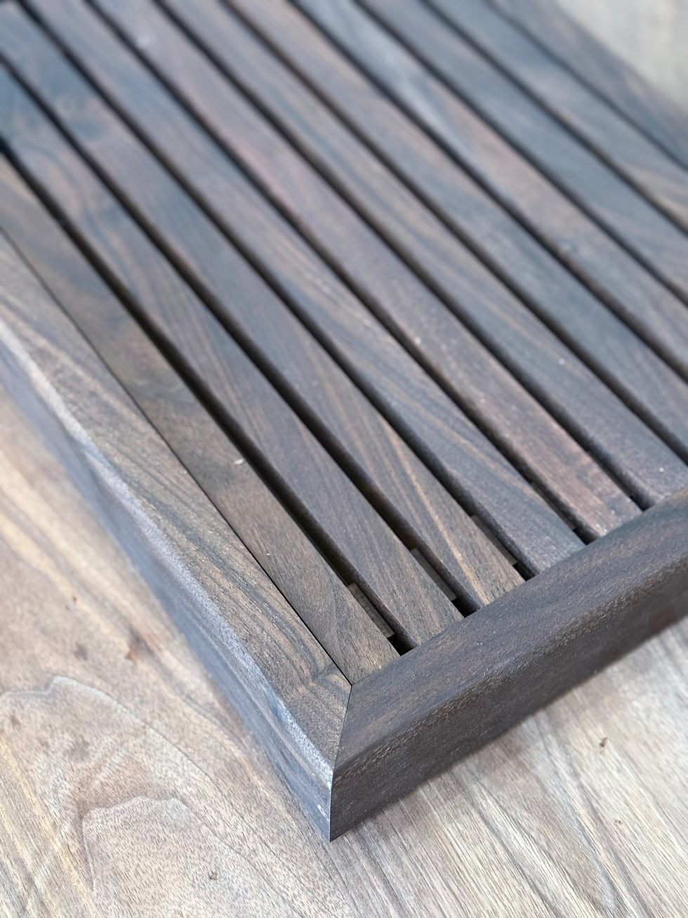 Thumbnail: Walnut Bread Board with Crumb Catcher