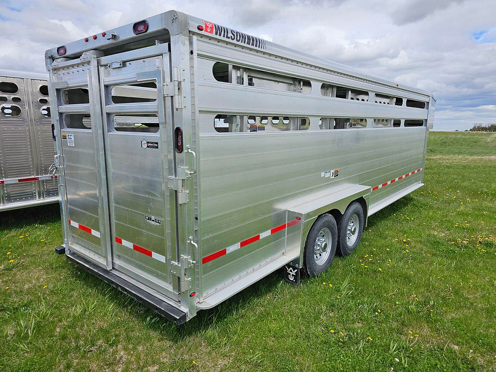 Thumbnail: 2026 Wilson 24' Slat Side Livestock Trailer