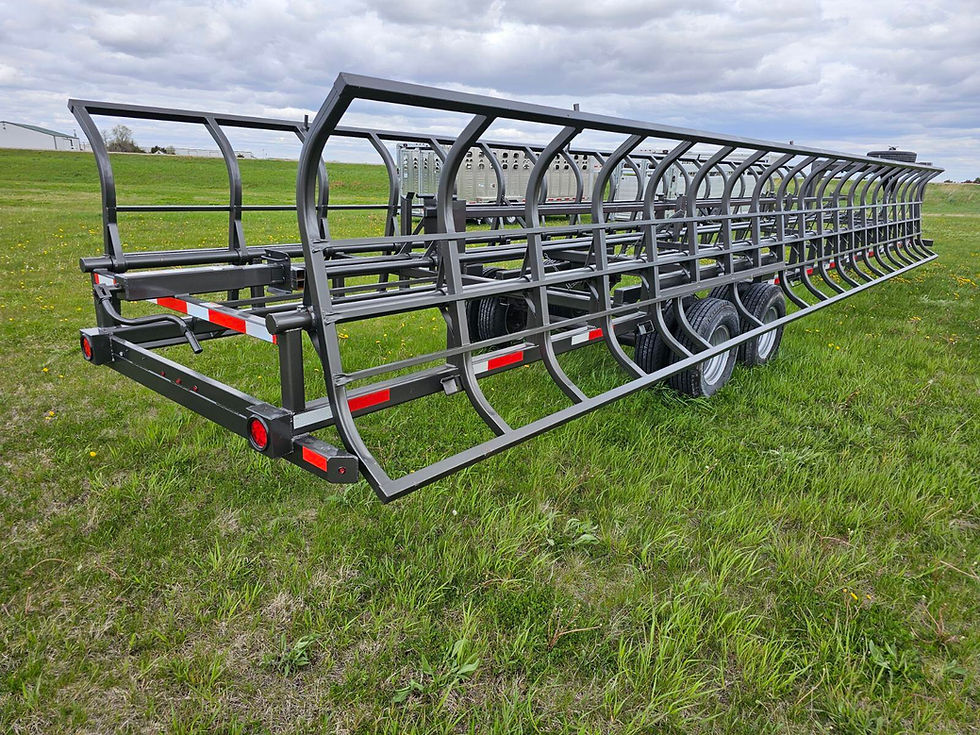 Thumbnail: 2024 Pride of the Prairie GN 14 Bale Hay Trailer