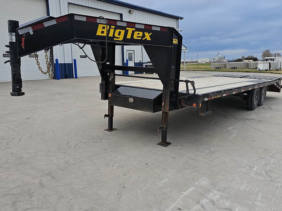 Thumbnail: 2019 Big Tex GN 20' + 5' Flatbed