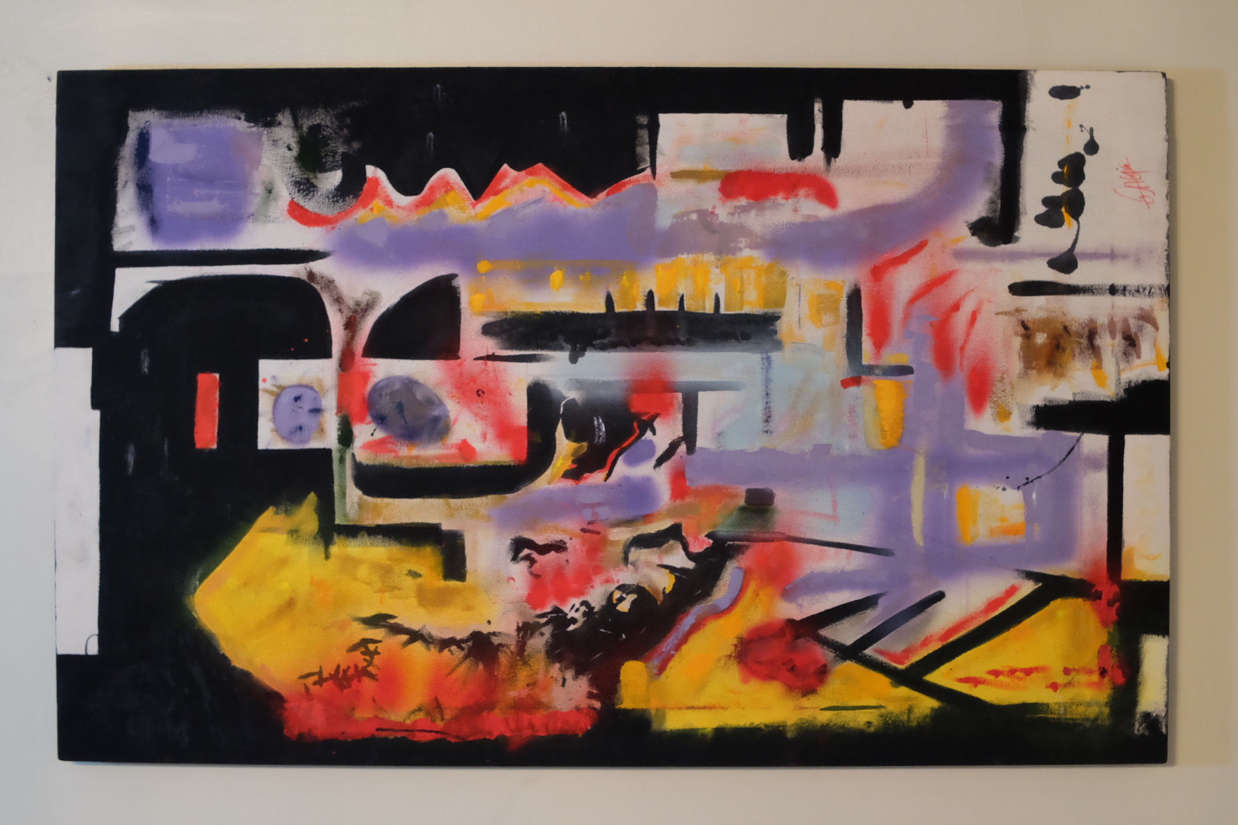 City with no end on flames