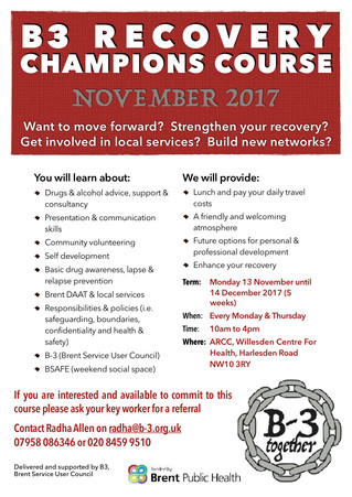 Recovery Champions Course (Nov 2017)