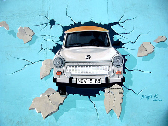 Car Through Wall Graffiti