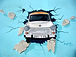 Car Through Wall Graffiti