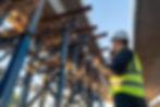 Steel erection construction site
