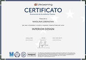 certificato interior design