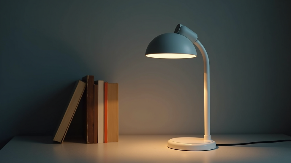 Nahaufnahme einer energiesparenden LED-Lampe in einer modernen Lampe