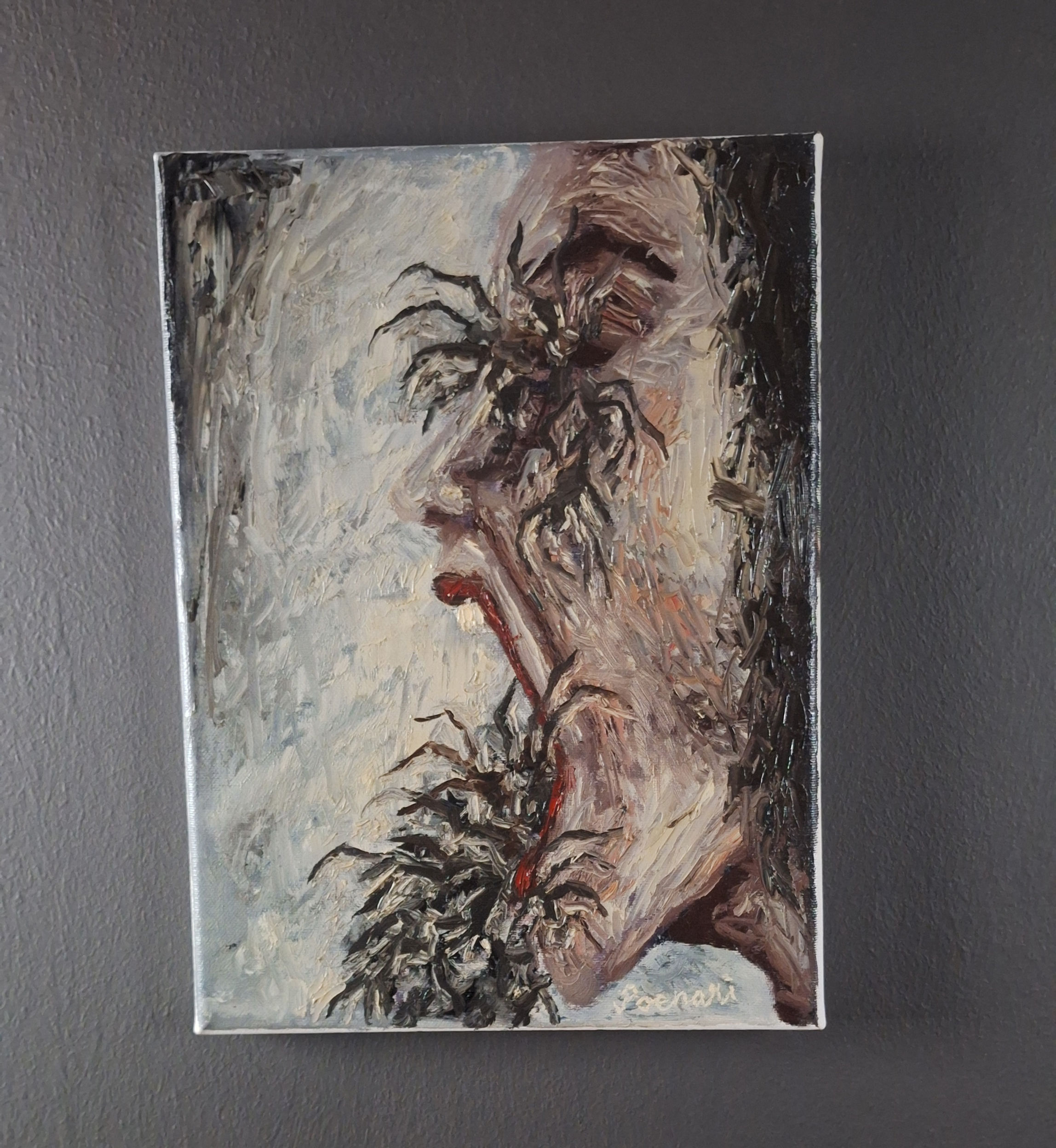 Oil Painting, "Arachnophobia"