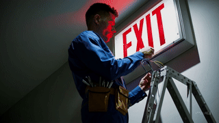20250127_1231_Exit Sign Inspection_simple_compose_01jjmggff8ewcr3y8m80096kgs.gif