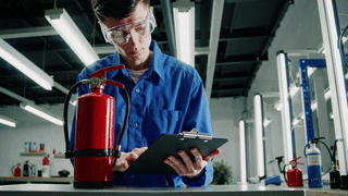 20250127_1211_Fire Extinguisher Inspection_simple_compose_01jjmfcevwe84ag2462c5kfwts.gif
