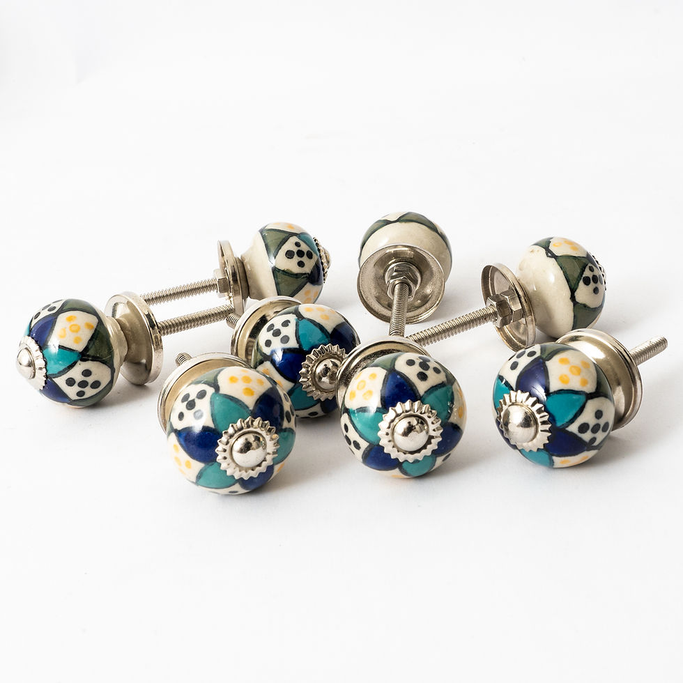 Thumbnail: Multicolor Small Ceramic Knob
