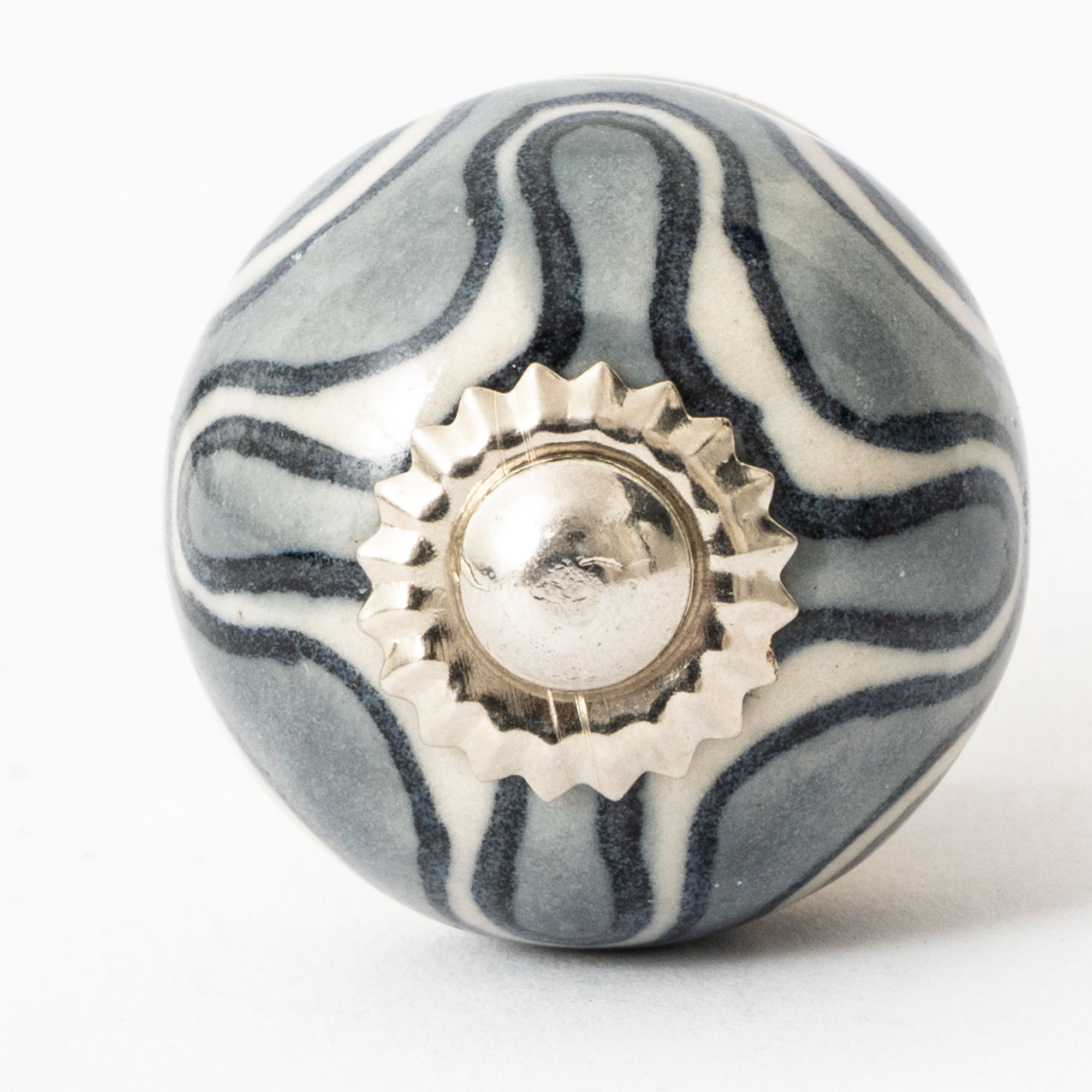 Grey Small Ceramic Knob