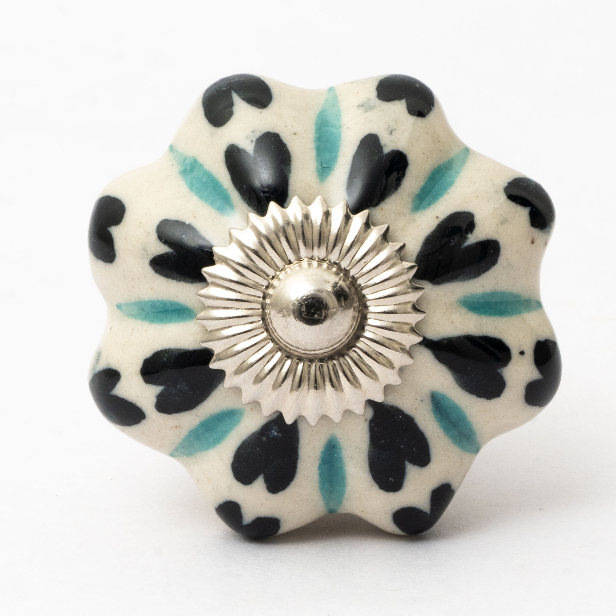 Floral Ceramic Knob