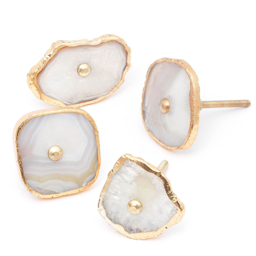Thumbnail: Ivory Agate Stone Knob