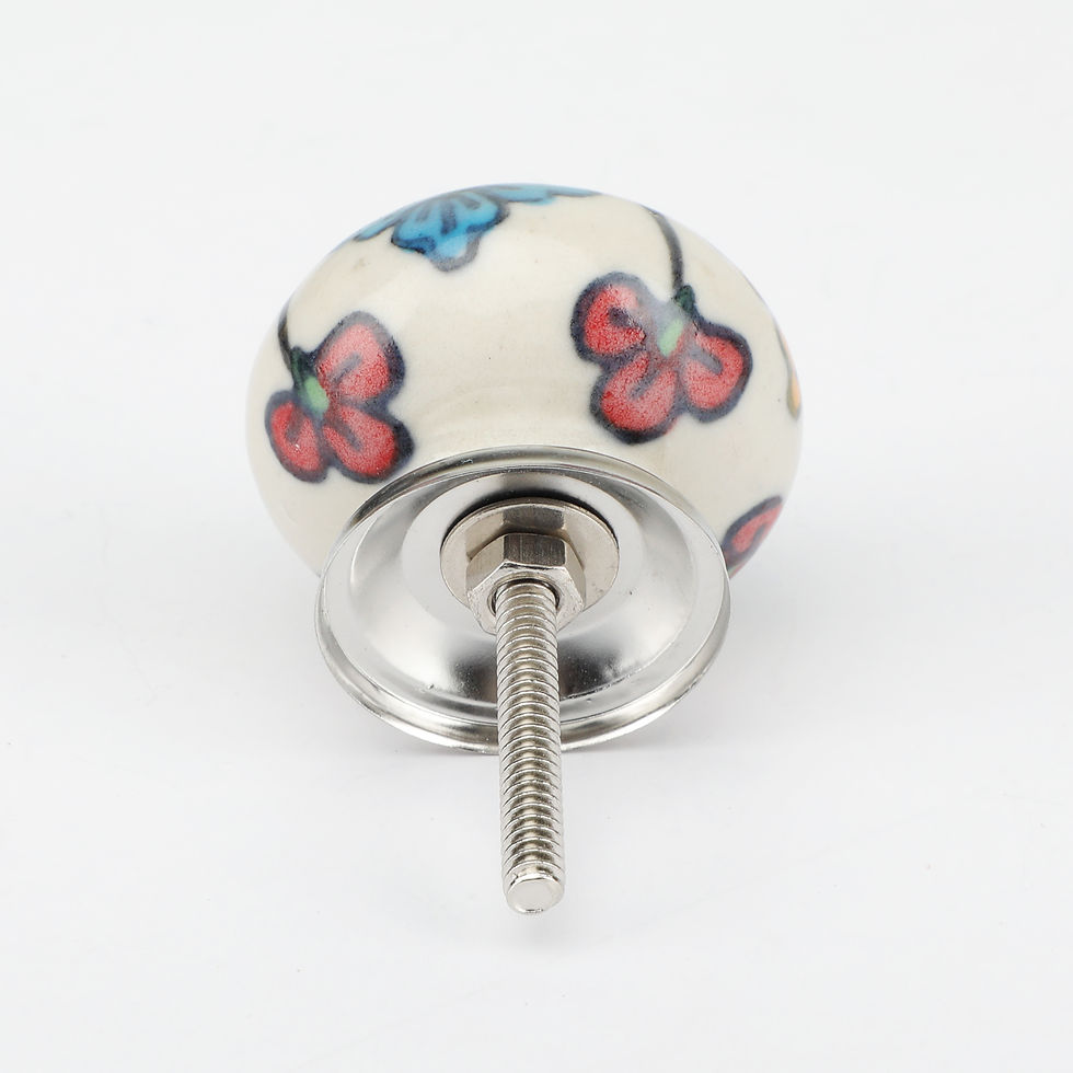 Thumbnail: Ivory Round Ceramic Knob